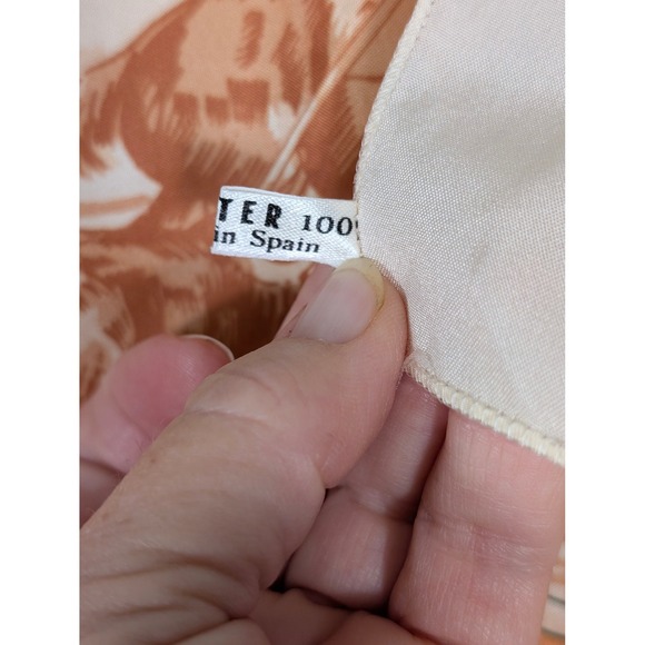 Vintage 70s Spanish Bullfight Corrida de‎ Toros Scarf Souvenir Polyester Spain - Picture 6 of 6